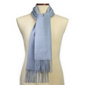 Light Blue Cashmere Muffler Scarf